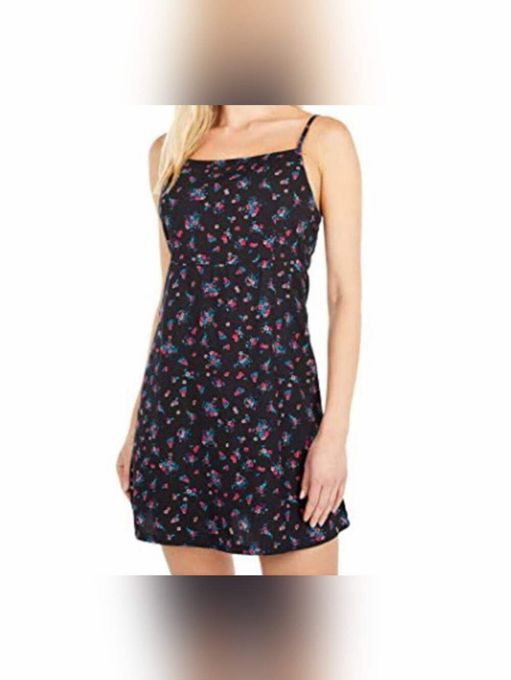 Vans Mandi Cami Black Floral Slip Dress